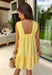 Soft, sunny, and full of charm! This butter yellow sleeveless dress features delicate swiss dot texture throughout for a light, airy feel that’s perfect for the season. The cheerful color instantly brightens your look while keeping things soft and feminine. Designed with a flattering v-neckline and subtle textured detailing along the neckline and hem, this dress adds just the right amount of interest while staying easy and timeless. 