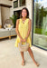 Soft, sunny, and full of charm! This butter yellow sleeveless dress features delicate swiss dot texture throughout for a light, airy feel that’s perfect for the season. The cheerful color instantly brightens your look while keeping things soft and feminine. Designed with a flattering v-neckline and subtle textured detailing along the neckline and hem, this dress adds just the right amount of interest while staying easy and timeless. 