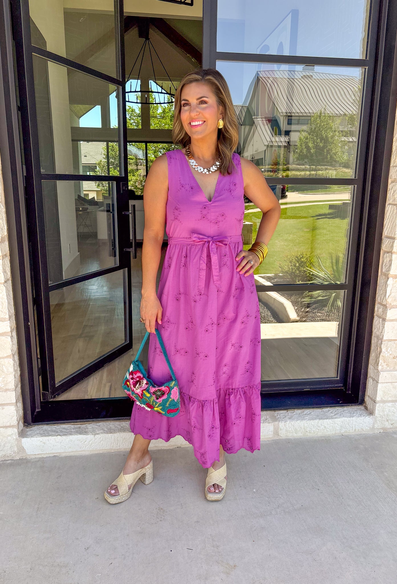 Sweet Memories Midi Dress - Groovy's