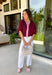 Rich fall colors and timeless details make this burgundy top an instant wardrobe favorite! The deep burgundy hue is beautifully accented with a pink trim along the neckline and front, creating a subtle pop of color that feels both feminine and sophisticated. The elastic puff sleeves add just the right amount of volume, giving this top an elevated look that's perfect for workdays, dinner dates, or weekend outings. Comfortable and easy to style, it's the kind of piece you'll reach for all season long.