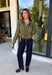 Give your everyday layers a western-inspired twist with this olive bandana jacket from Entro. The rich olive color paired with the bandana-inspired print gives it a vintage feel that's fun without being hard to style. A zipper-front closure keeps the look casual and easy to throw on, while convenient side pockets add an everyday touch you'll appreciate. Made from 100% cotton, it's a great lightweight layer to keep nearby for crisp mornings, weekend errands, and casual nights out. 