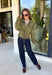 Give your everyday layers a western-inspired twist with this olive bandana jacket from Entro. The rich olive color paired with the bandana-inspired print gives it a vintage feel that's fun without being hard to style. A zipper-front closure keeps the look casual and easy to throw on, while convenient side pockets add an everyday touch you'll appreciate. Made from 100% cotton, it's a great lightweight layer to keep nearby for crisp mornings, weekend errands, and casual nights out. 