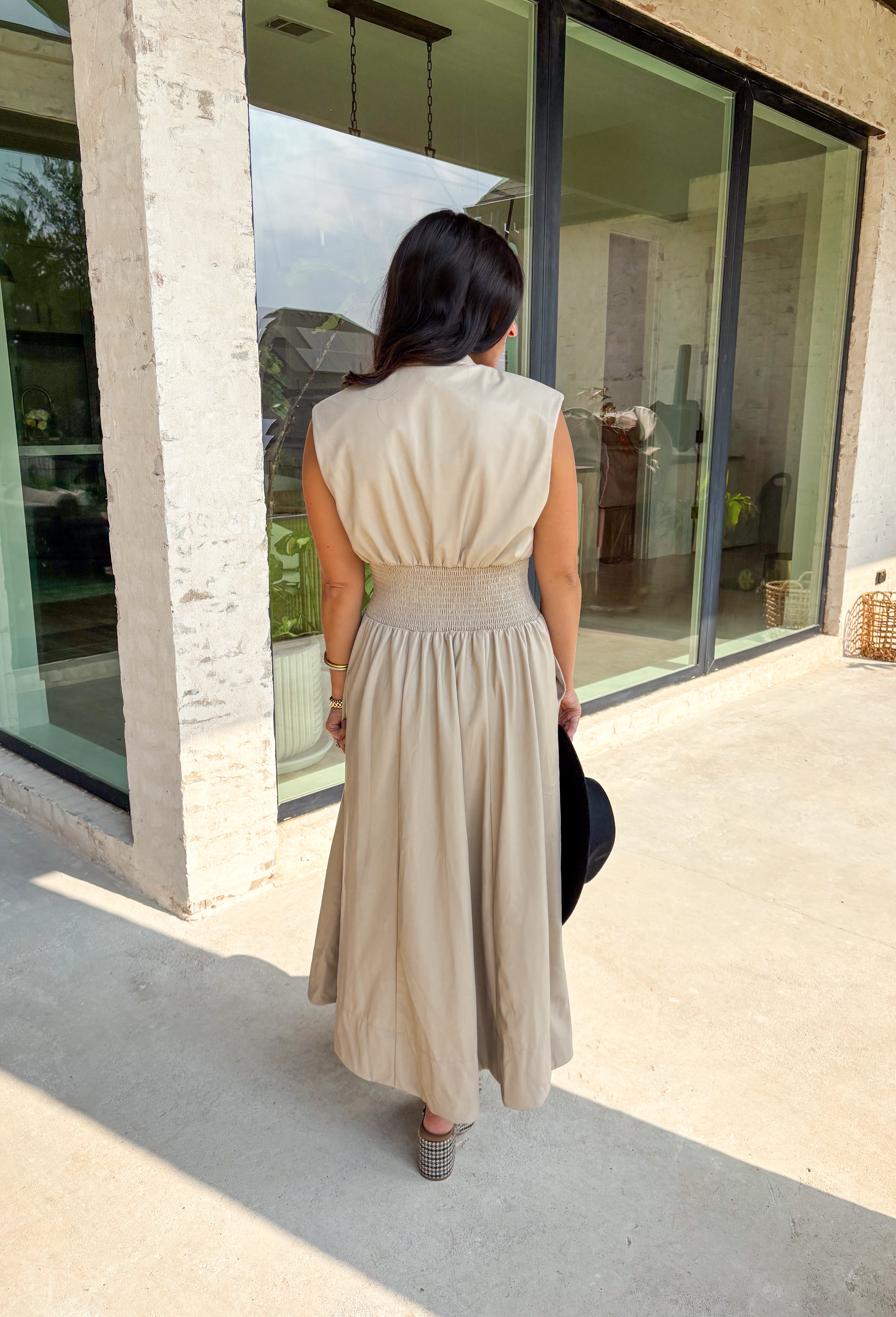 Think On It Midi Dress in Faux Leather - Groovy's