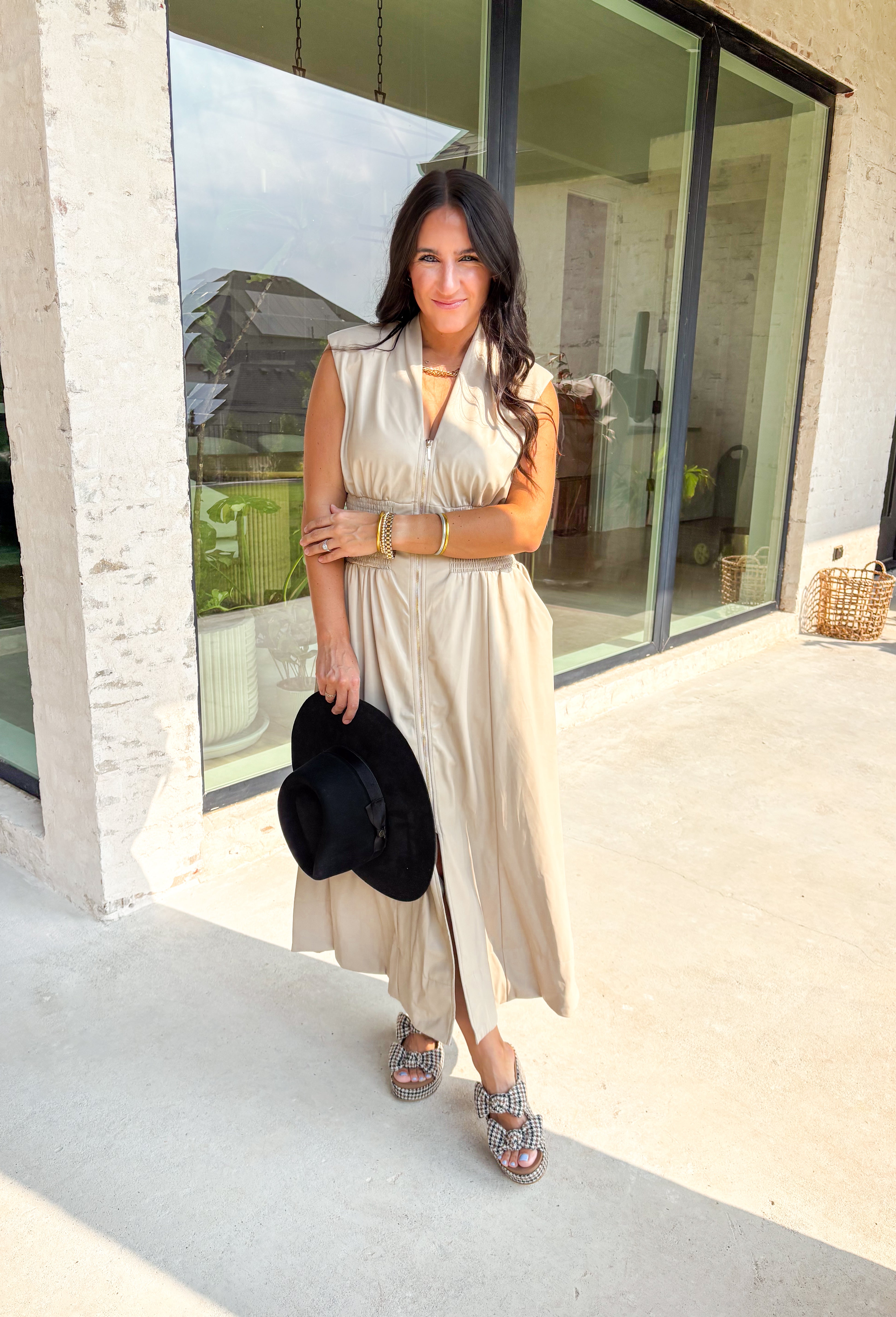 Think On It Midi Dress in Faux Leather - Groovy's