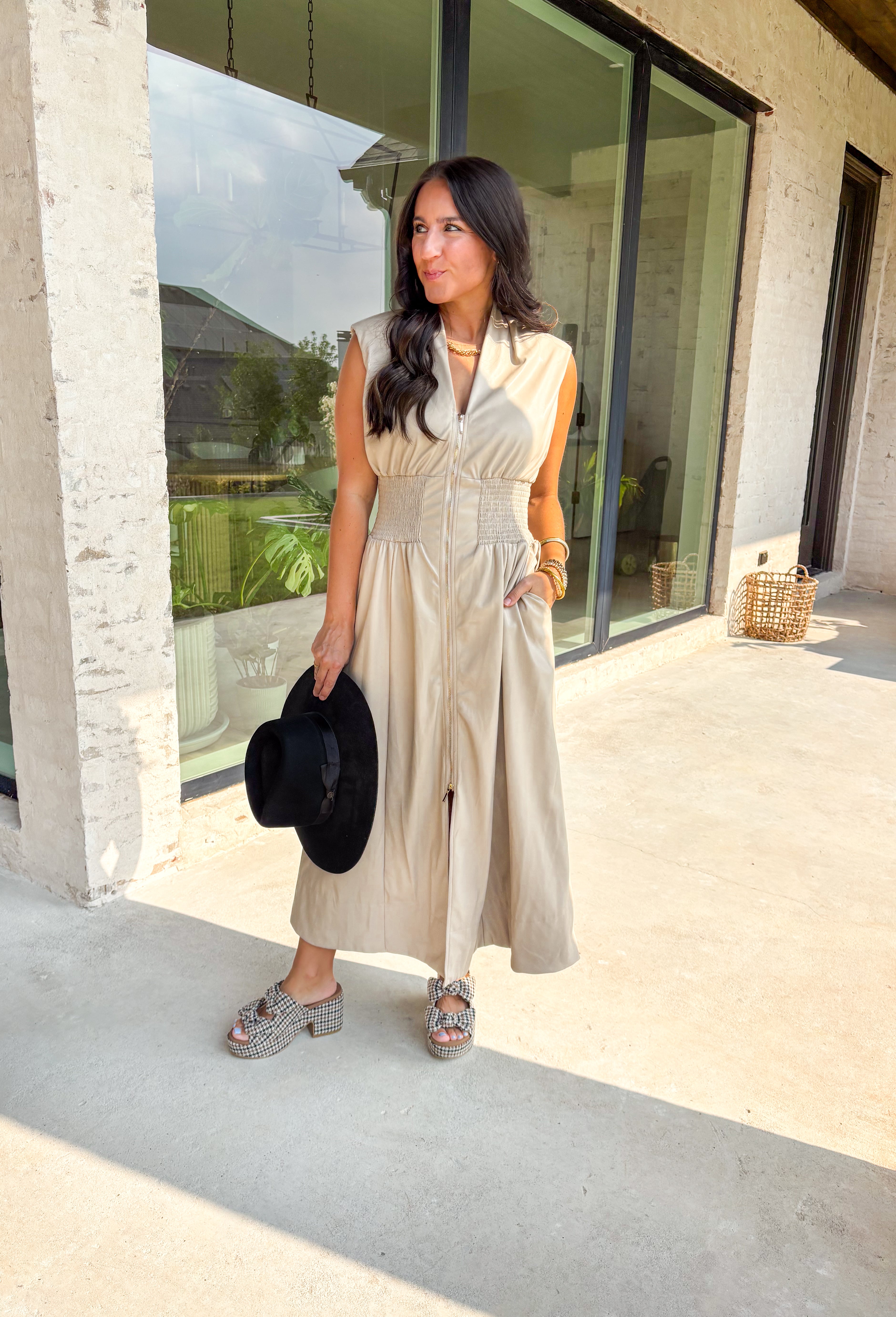 Think On It Midi Dress in Faux Leather - Groovy's