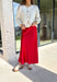 Timeless Beauty Satin Midi Skirt - Clothing - Bottoms - Skirts - Wishlist - Groovy's