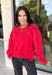 Nothing beats a perfectly broken-in sweatshirt, and this vintage-inspired pullover from Double Zero is one you'll reach for on repeat. Designed in a relaxed red wash, this lightweight sweatshirt has that lived-in look and feel you love from the very first wear. Ribbed trim at the neckline, cuffs, and hem adds a timeless finish, while the relaxed fit makes it perfect for layering or wearing on its own. 