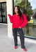 Nothing beats a perfectly broken-in sweatshirt, and this vintage-inspired pullover from Double Zero is one you'll reach for on repeat. Designed in a relaxed red wash, this lightweight sweatshirt has that lived-in look and feel you love from the very first wear. Ribbed trim at the neckline, cuffs, and hem adds a timeless finish, while the relaxed fit makes it perfect for layering or wearing on its own. 