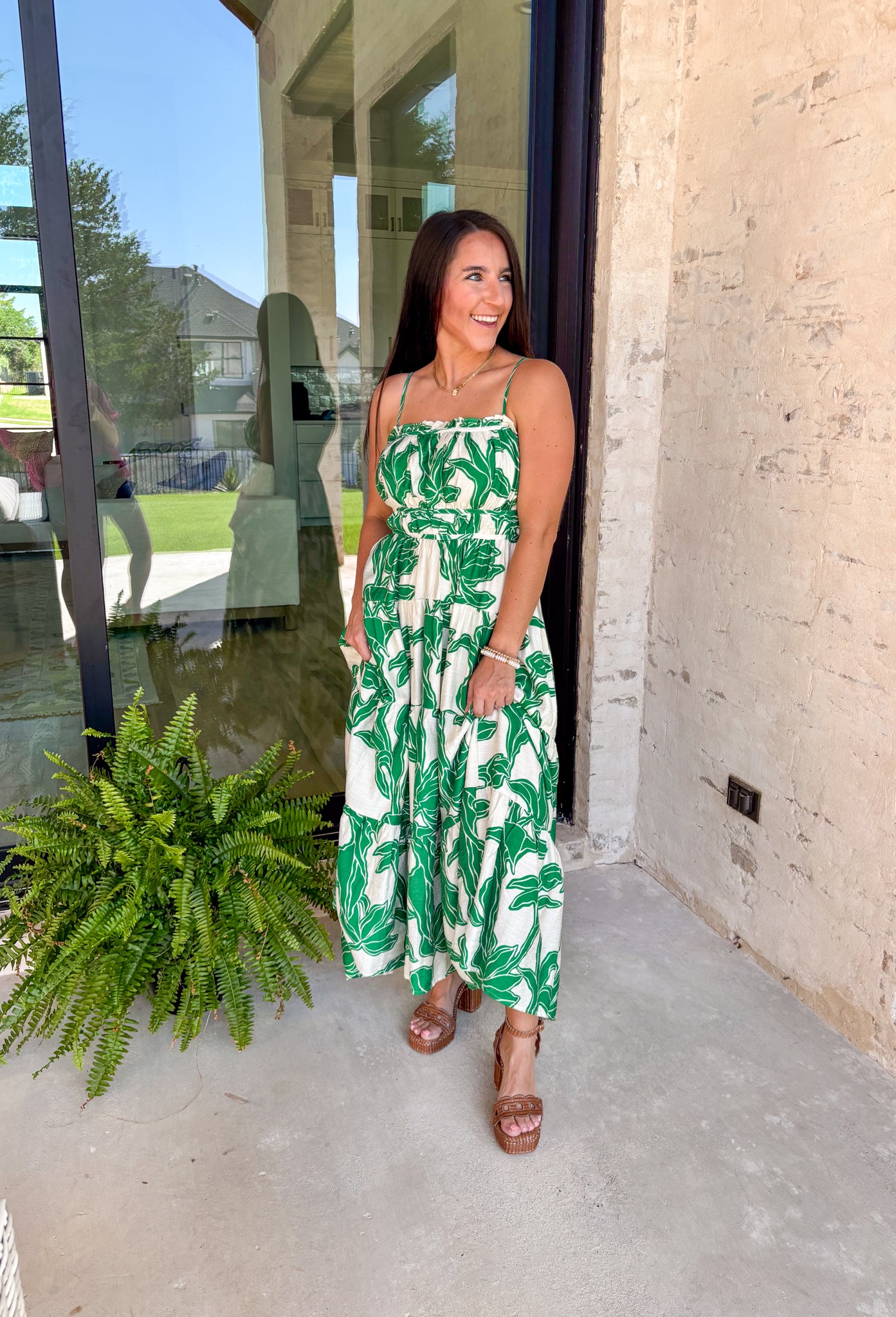 Tropical Escape Midi Dress - Groovy's
