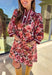 This floral dress by Entro is the perfect mix of playful and polished. Designed in rich shades of wine, it features puff sleeves and a striped trim collar and cuffs that add a sporty yet feminine touch. The patch pockets at the front bring in a bit of practicality, while the soft cotton fabric and full lining keep it comfortable and easy to wear. A fun fall piece that transitions seamlessly from weekday wear to weekend outings.