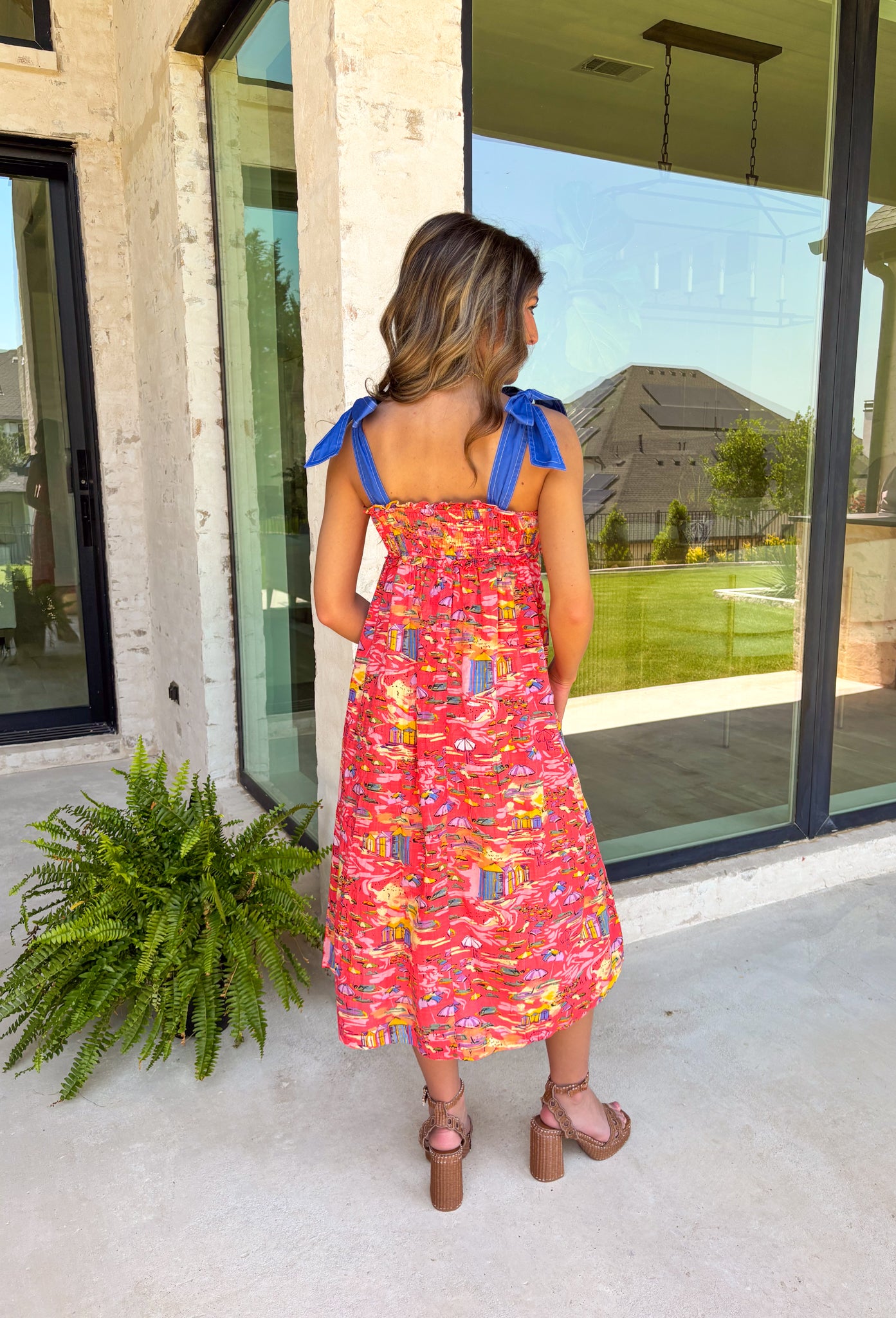 Tuscany Villa Midi Dress - Groovy's