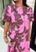 Add a fresh pop of color to your fall wardrobe with this charming floral top that's as versatile as it is pretty! Designed in a beautiful pink hue with a rich brown floral print, this lightweight cotton blouse brings the perfect blend of feminine style and everyday comfort. Wear it with the coordinating skirt for an effortlessly polished matching set, or style it on its own with your favorite denim or trousers for endless outfit possibilities.