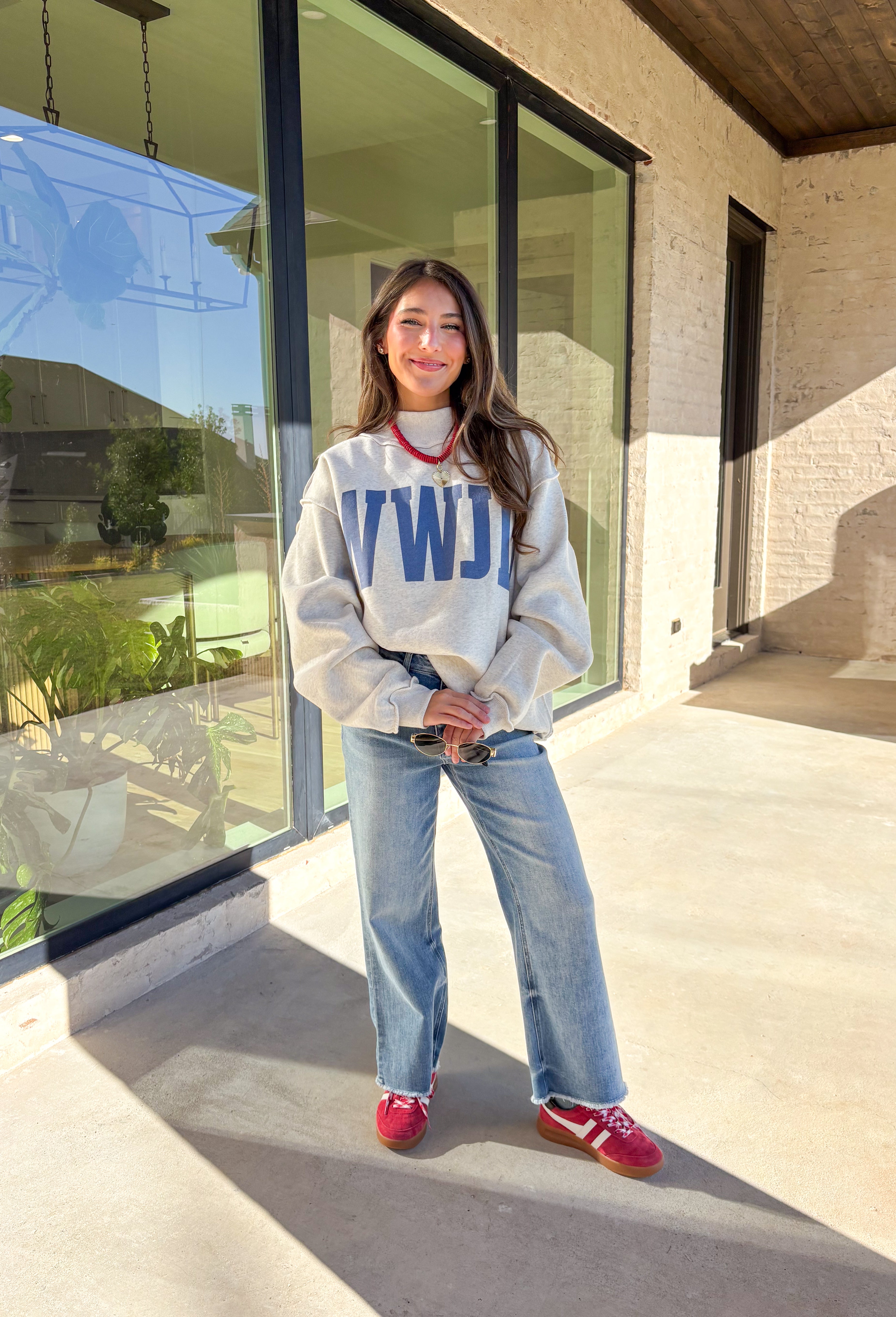 This pullover is giving cozy Sunday vibes — whether you’re headed to church, coffee with a friend, or just lounging with your fam. The reversible design makes it twice as good (literally!). One side reads “WWJD” and the other says “Amen,” so you can wear your faith however you’re feeling that day. Soft, warm, and made for chill fall moments, this one’s bound to be on repeat all season long!