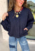 Meet the lightweight jacket you'll be reaching for all season long. Designed in a versatile navy hue, this timeless layering piece combines effortless style with everyday functionality. The button-front design and adjustable drawstring waist create a flattering, customizable fit, while the front pockets add the perfect finishing touch for keeping your essentials close. 