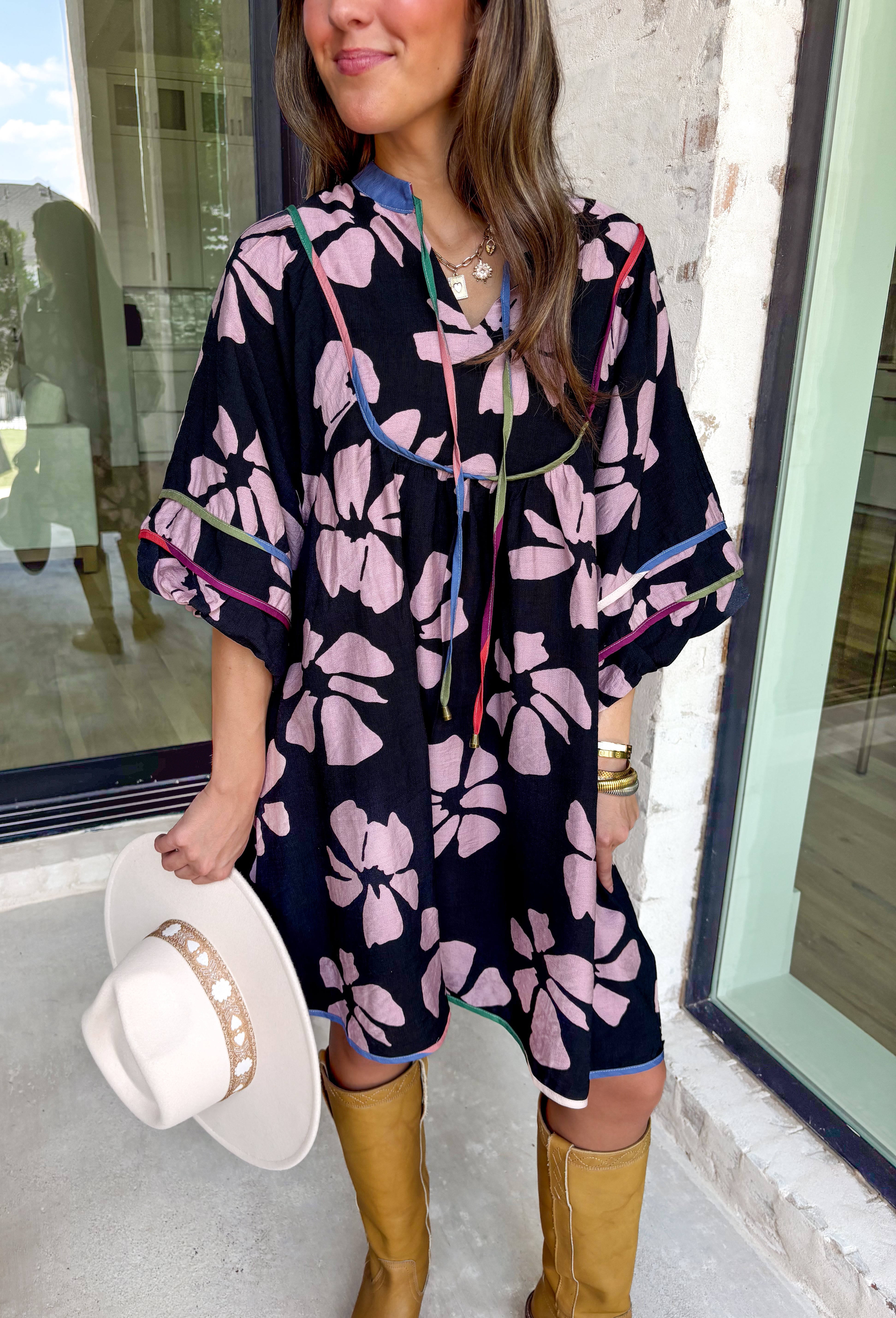 Weekend Getaway Floral Dress - Groovy's