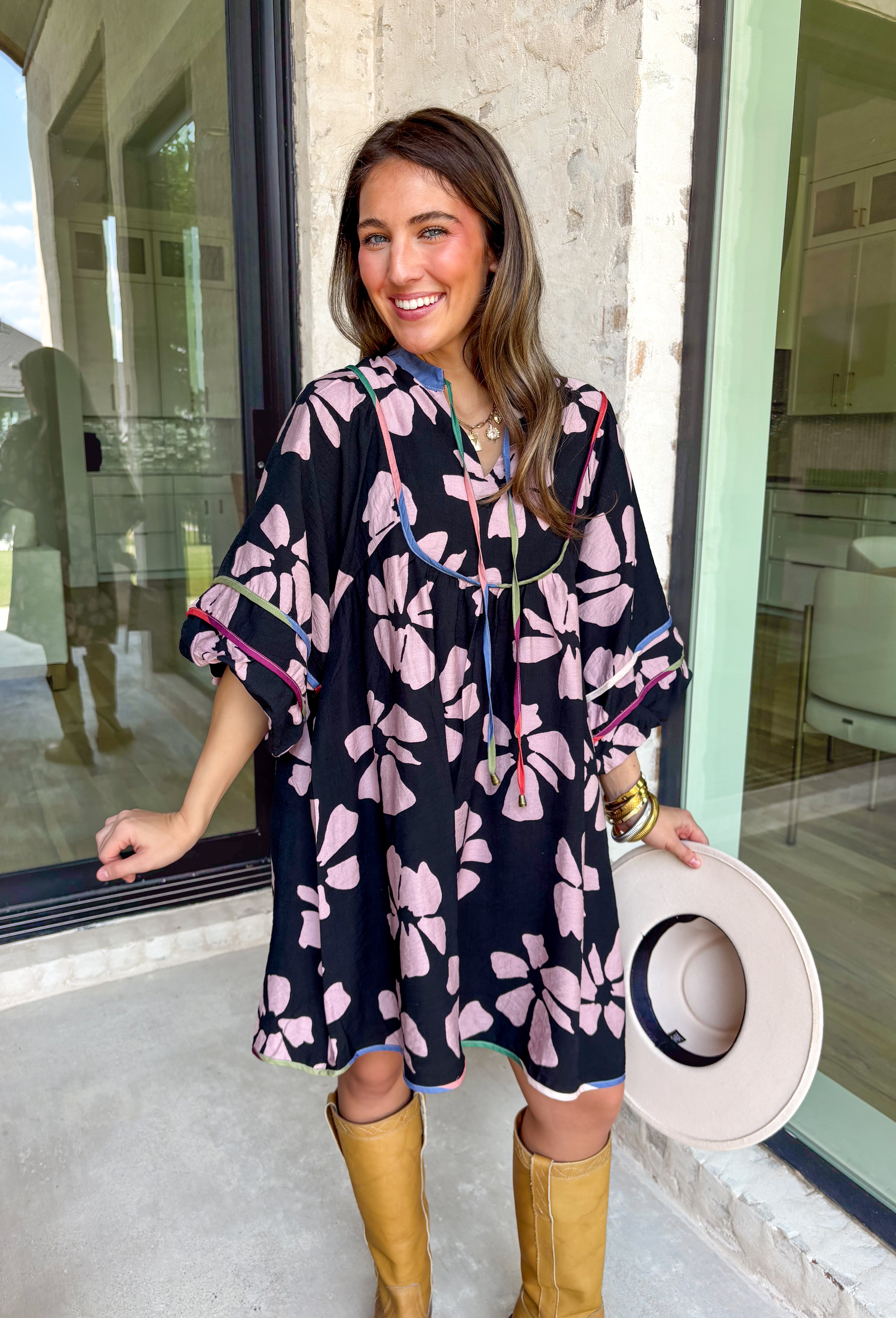 Weekend Getaway Floral Dress - Groovy's