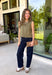 Give your everyday wardrobe a polished update with this effortlessly stylish sleeveless denim top from Entro. Designed in a rich olive denim, this versatile piece features eye-catching gold hardware accent front flap details that add the perfect touch of utility-inspired charm. The clean sleeveless silhouette makes it ideal for layering under jackets and cardigans or wearing on its own.