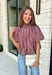 Sweet gingham and thoughtful details make this blouse an instant favorite for the season. Featuring a charming pink and brown gingham print, this lightweight top brings a fresh, feminine touch to your fall wardrobe. The mock neckline with a tie detail at the neck, puff sleeves, and bubble hem create a flattering silhouette that's both polished and comfortable. 