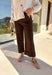 Go bold this fall with these high-waisted wide leg pants in a statement leopard print. The front patch pockets and cuffed hem give them a casual-cool vibe, while the wide leg fit keeps them modern and flattering. Finished with a zip fly and button closure, these pants blend function with a playful edge. Made from a soft cotton-viscose blend, they’re comfortable enough for all-day wear yet chic enough to dress up for evening plans.