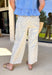 A fresh twist on your favorite relaxed denim! These neutral barrel jeans feature the sweetest dainty blue floral print throughout, giving them a soft, feminine feel while still keeping that laid-back, on-trend silhouette. The barrel leg shape creates a modern, slightly tapered look that feels both comfortable and stylish. An elastic back waistband adds a touch of stretch for an easy fit, while the cotton denim keeps them structured and breathable. They’re the perfect mix of playful and effortless.