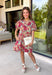 Fall florals meet everyday comfort in this effortlessly charming dress. Crafted from soft camel denim, this beautiful dress features a colorful floral print with rich burgundy and teal blooms that add the perfect pop of seasonal color. The flattering v-neckline and button-front design create a timeless silhouette, while the back elastic waist offers a comfortable, easy fit. 