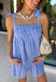 This light blue eyelet lace set is the definition of a dreamy summer outfit! The delicate eyelet detail paired with scalloped hems gives it that soft, feminine feel, while the matching set makes getting dressed effortless. The sleeveless top features smocking along the front and adjustable tie straps for the perfect fit, and the elastic waist shorts keep things comfortable for all-day wear. Lightweight and breathable in 100% cotton, it’s perfect for everything from vacation mornings to casual days out