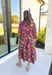 Brighten My Day Floral Midi Dress - Groovy's