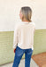 Dreamers Favorite Sweater in Heathered Oatmeal, oatmeal colored super soft sweater with seam down the front 