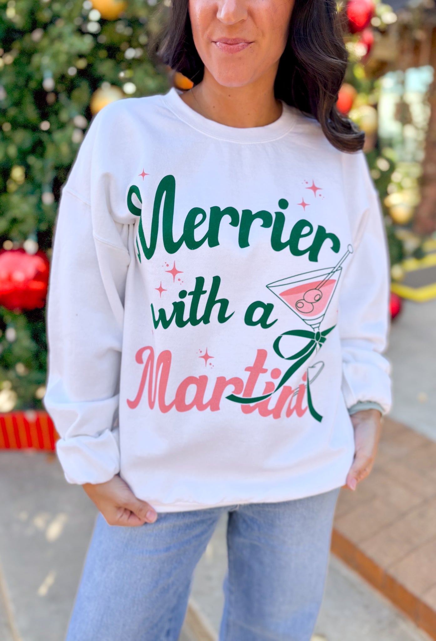 Merrier With A Martini Sweatshirt