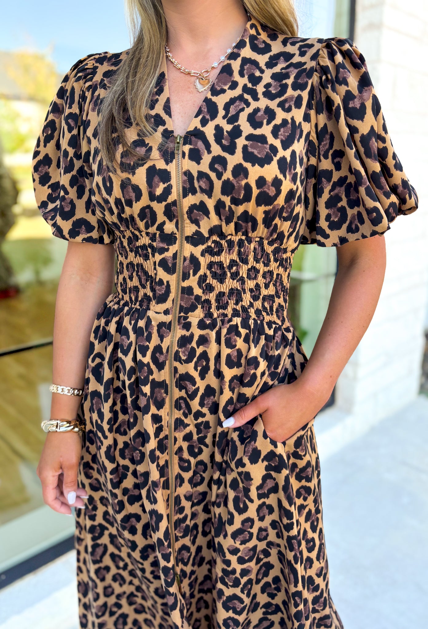 No Time Wasted Leopard Midi Dress - Groovy's