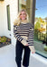 Over It Striped Sweater in Black - Groovy's