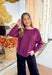 Sara Sweater by Dreamers in Heather Wildberry - Groovy's