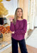 Sara Sweater by Dreamers in Heather Wildberry - Groovy's