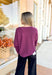 Sara Sweater by Dreamers in Heather Wildberry - Groovy's