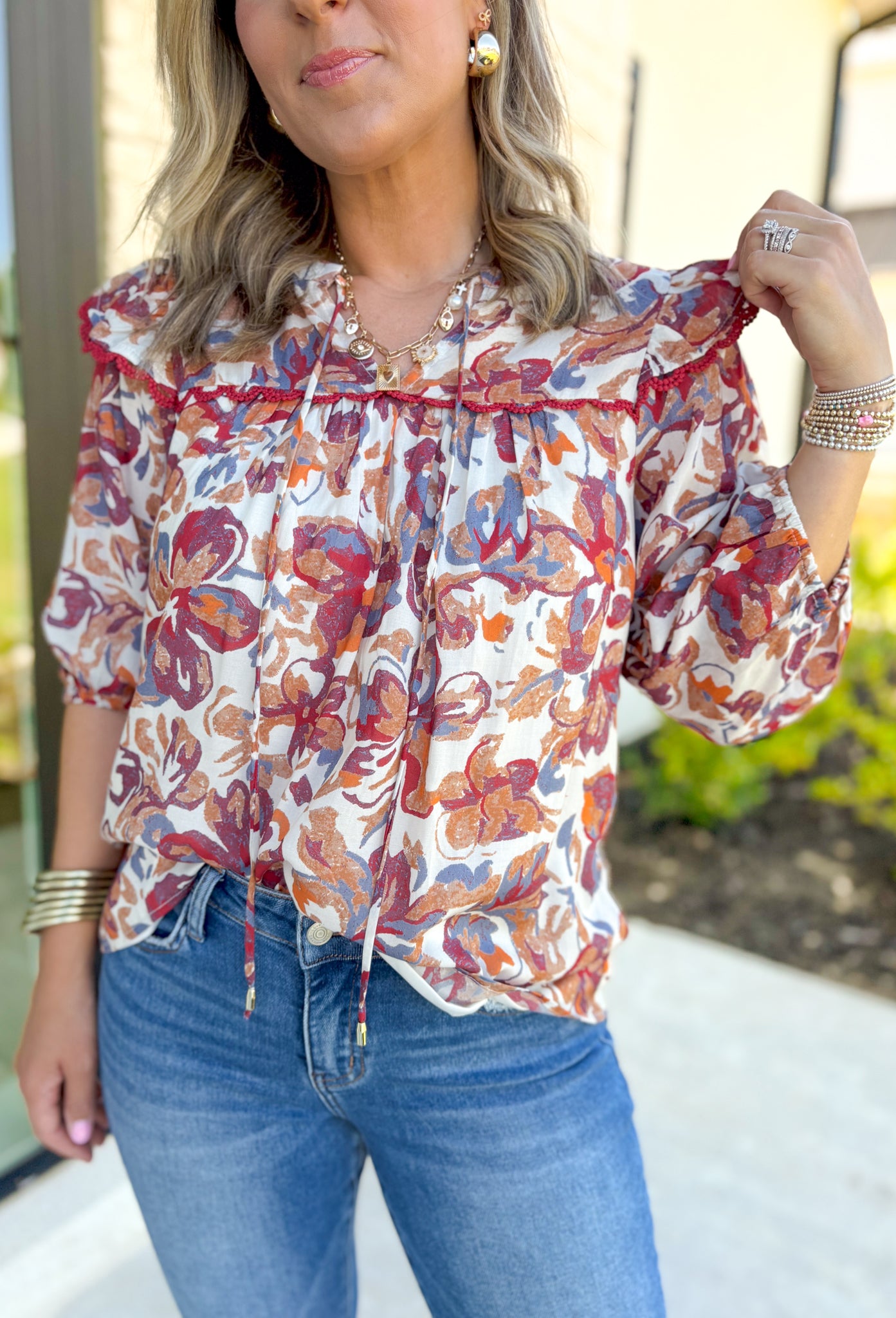 Something Good Floral Blouse - Groovy's