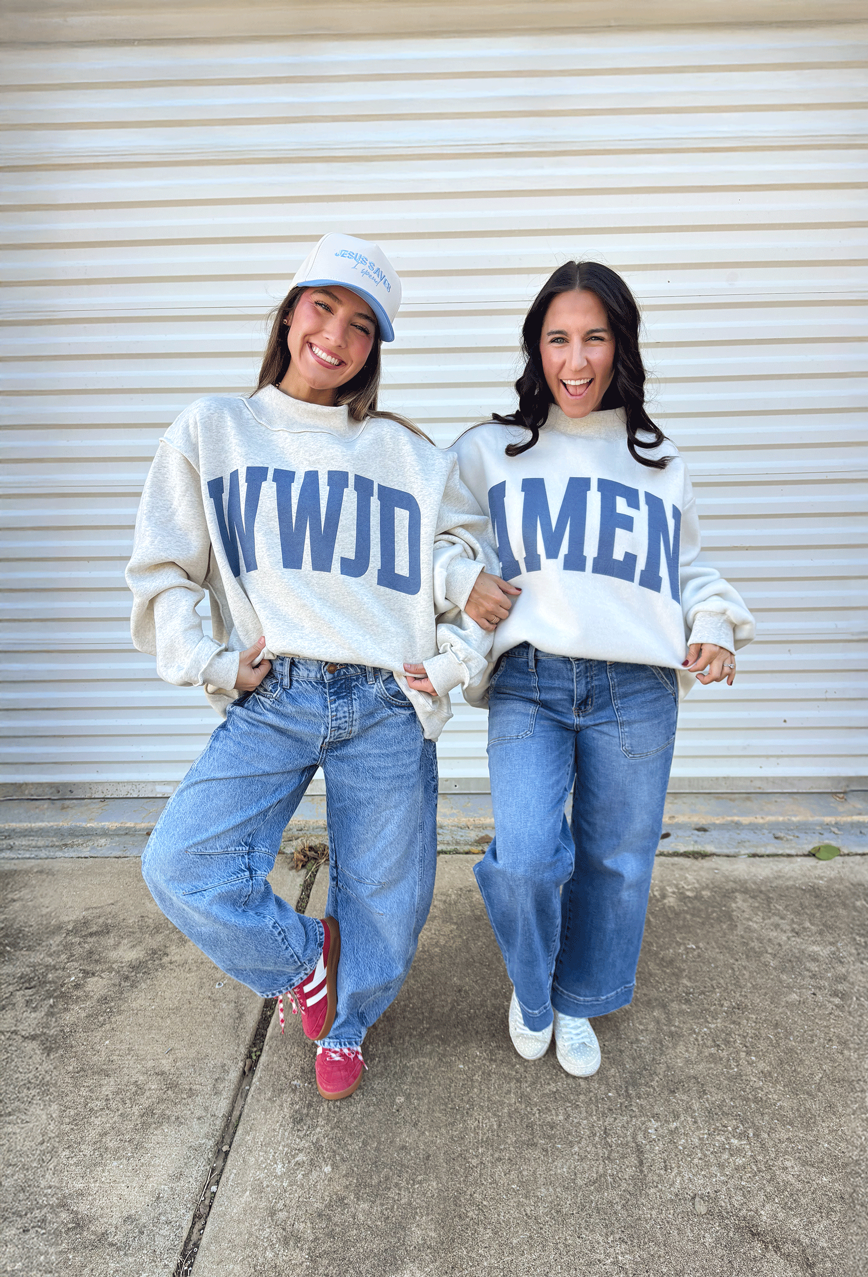 This pullover is giving cozy Sunday vibes — whether you’re headed to church, coffee with a friend, or just lounging with your fam. The reversible design makes it twice as good (literally!). One side reads “WWJD” and the other says “Amen,” so you can wear your faith however you’re feeling that day. Soft, warm, and made for chill fall moments, this one’s bound to be on repeat all season long!