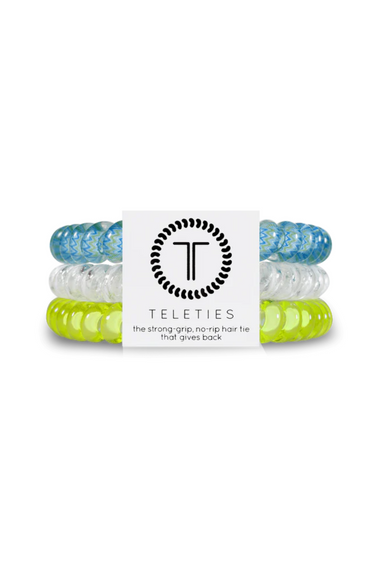 TELETIES Small Hair Ties - Ocean Villa