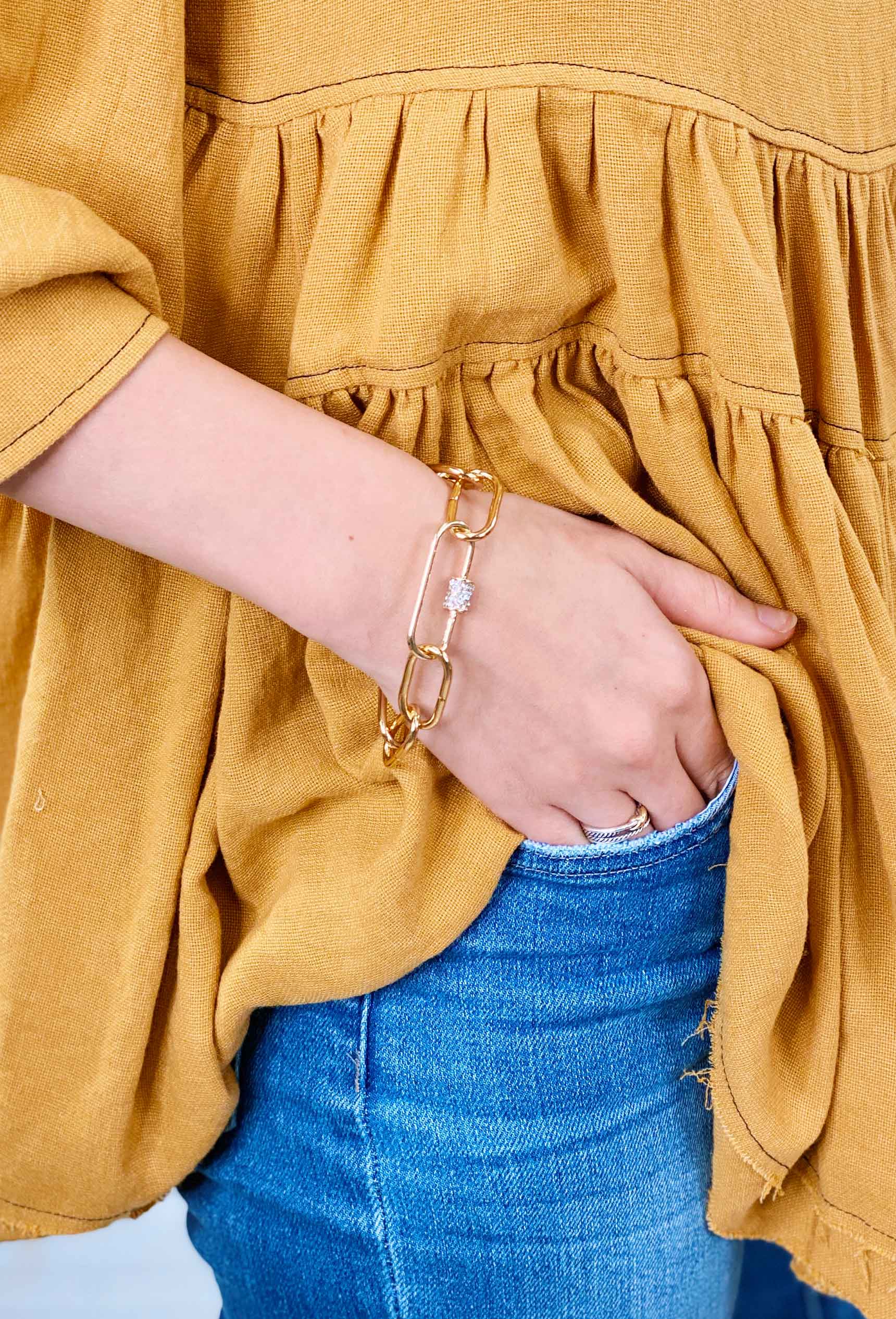 Large Link Bracelet – POPPY FINCH