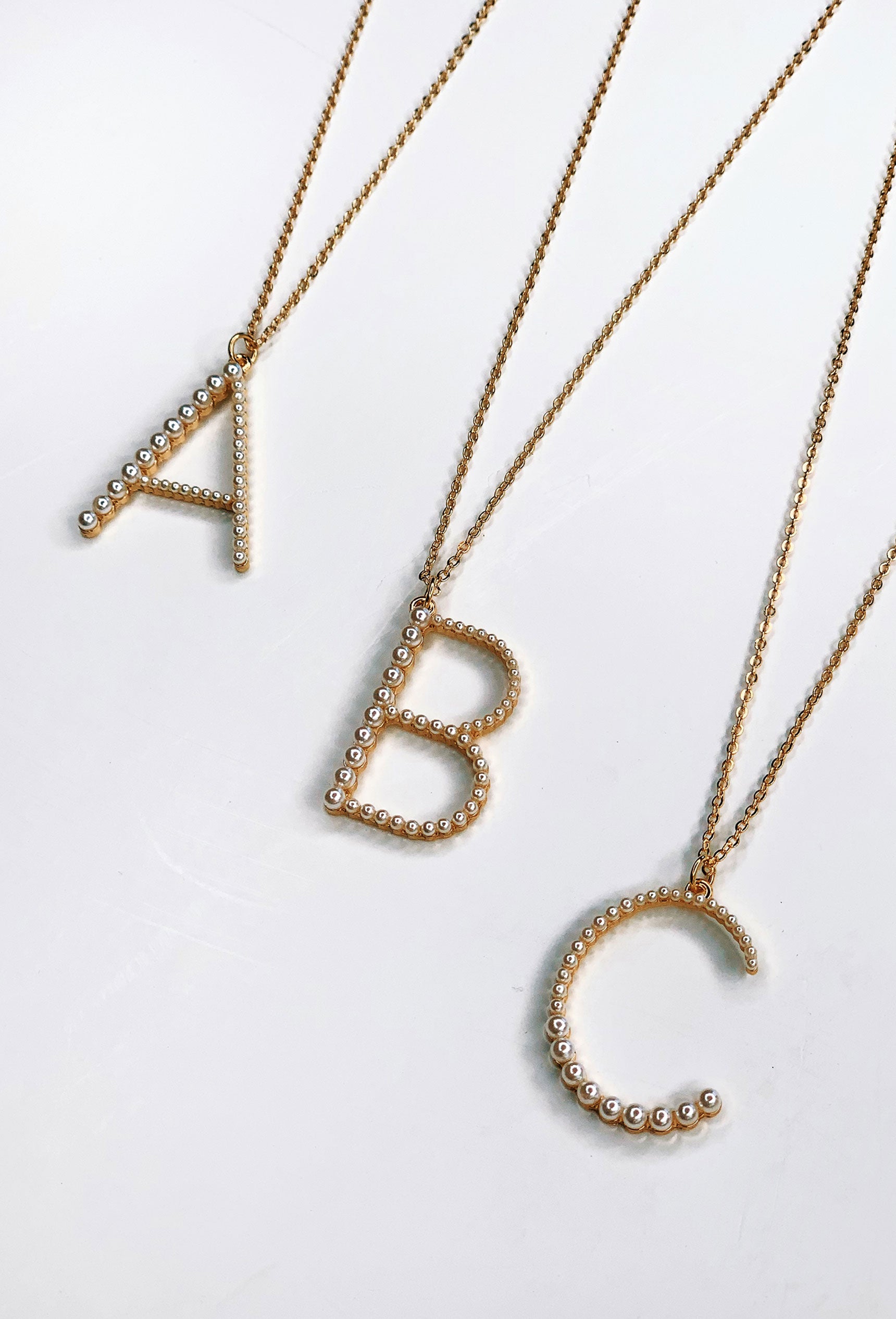 Letter B Necklace - Gold Block Letter Initial Charm
