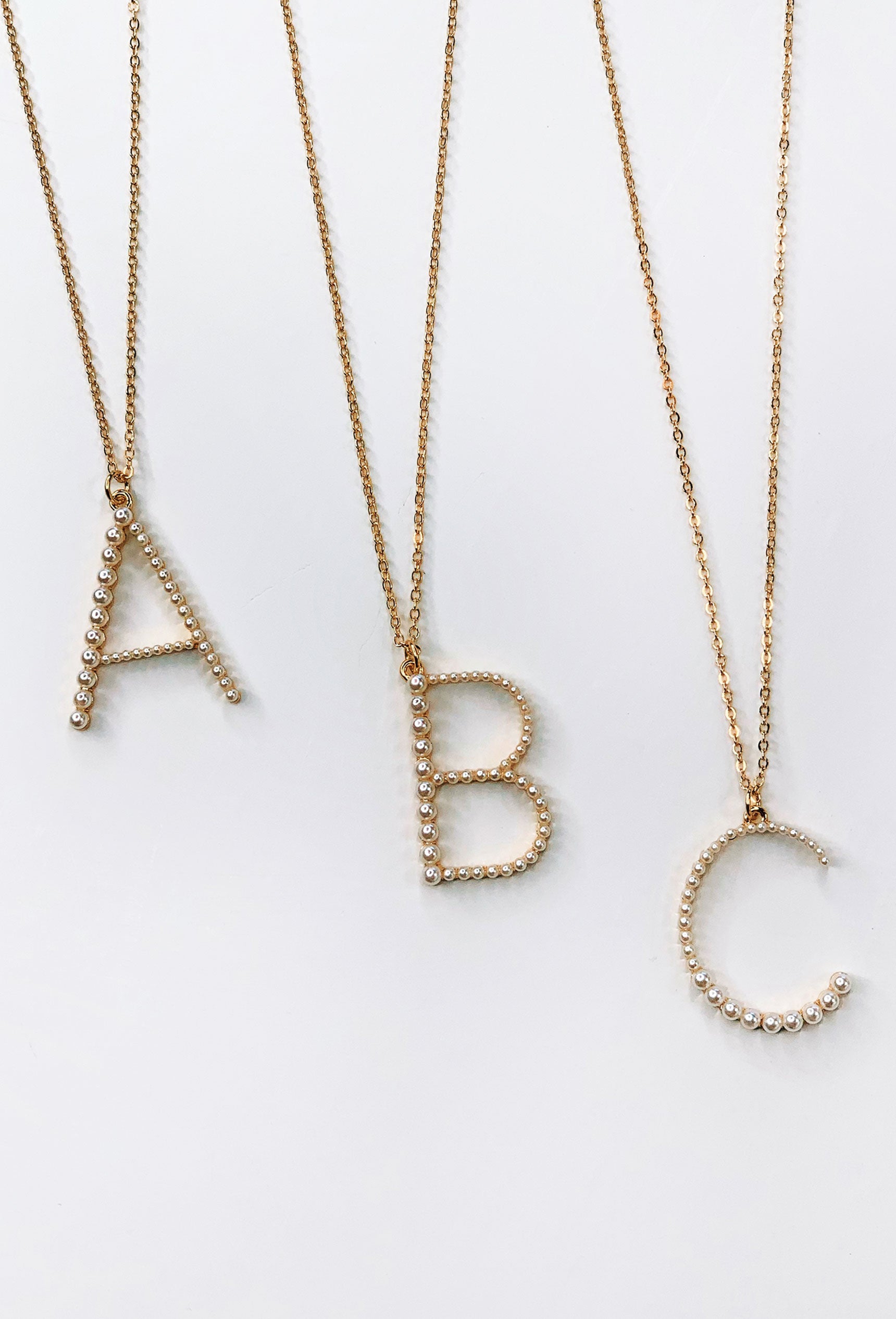 Letter A Initial Necklace