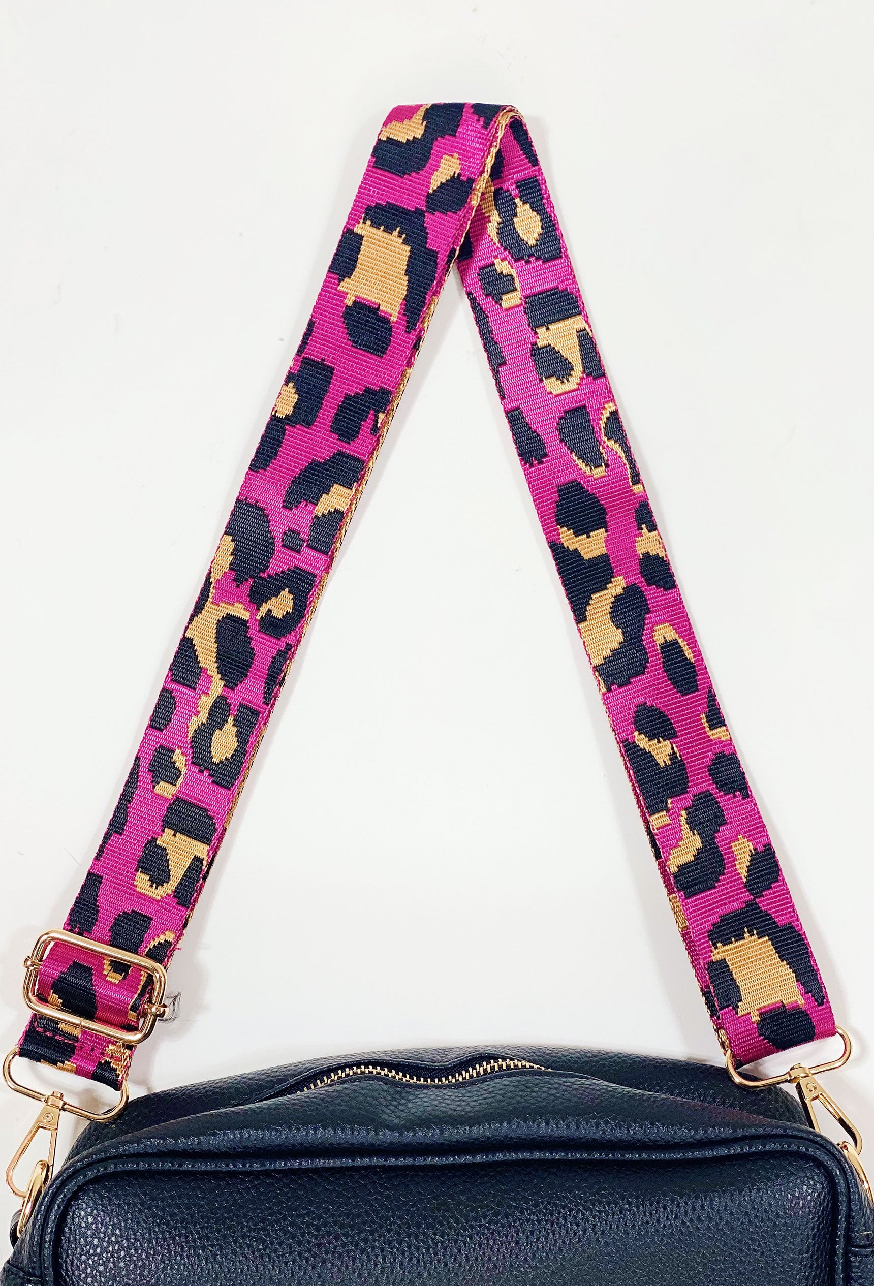 Purse Strap Replacement Crossbody, Pink Leopard Purse Strap for Women  Adjustable Bag Straps Replacement Crossbody Replacement Straps for Handbags
